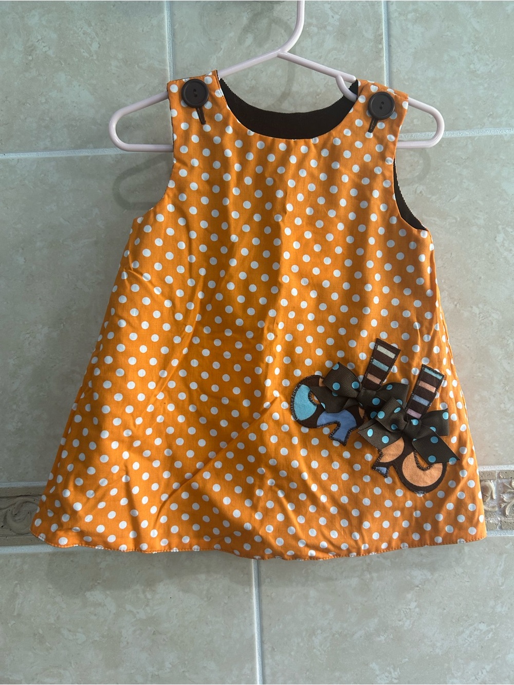 Kelly’s Kids Reversible Dress Witch Shoes Candy halloween